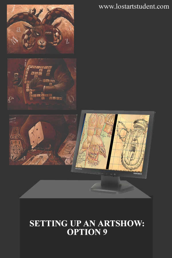 art-show-exhibit-computer-drawings-student-teacher-paintings-layout