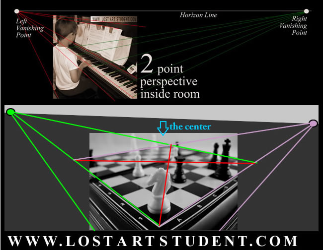 How to draw 2 point perspective forms 