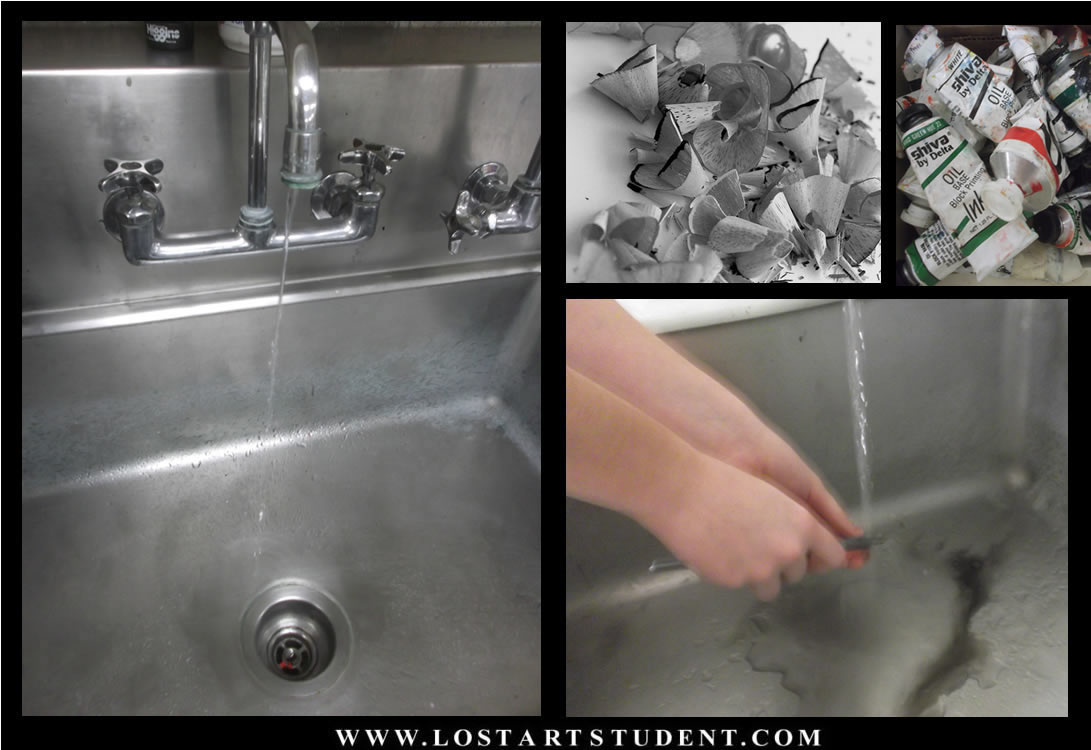 water-clean-paint-shavings-pencil-inks-organize-art-student-teacher-classroom