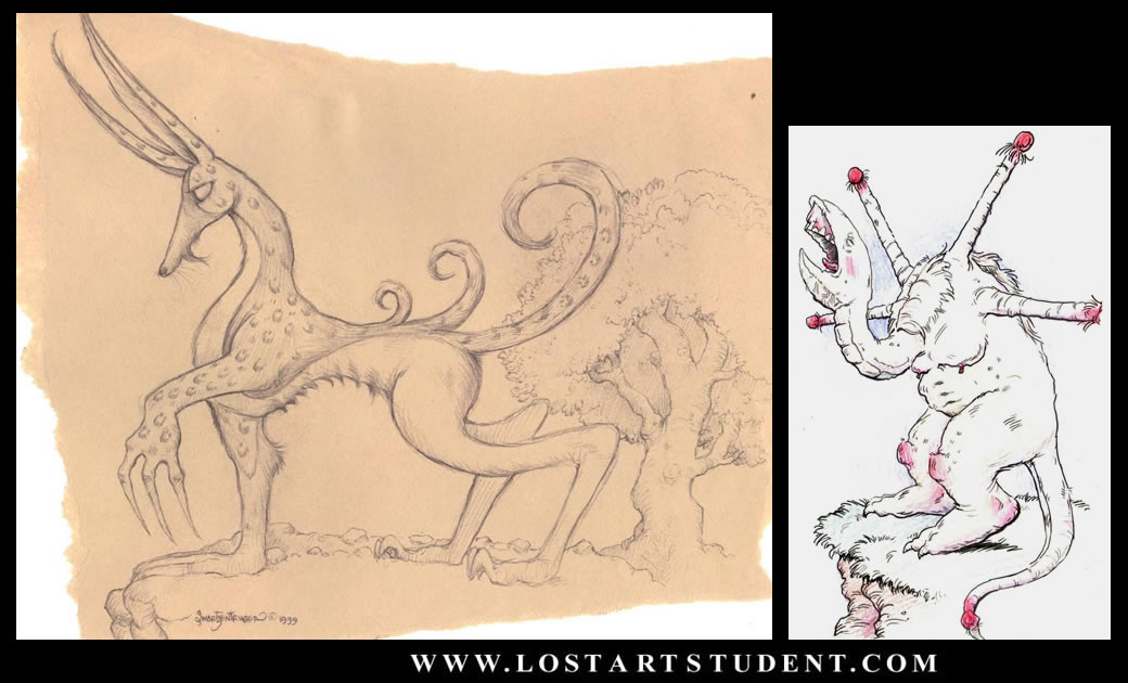 hybrid-fox-creature-turtle-tails-art-lesson-student-drawing-teacher