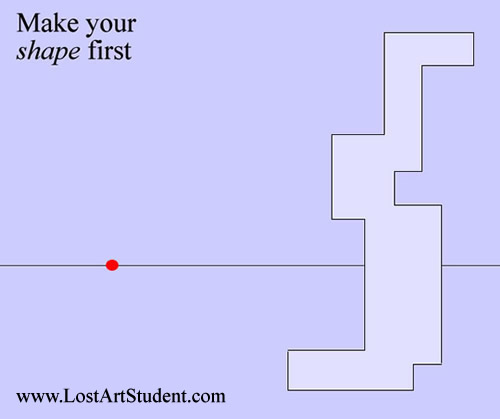 shape to form first step