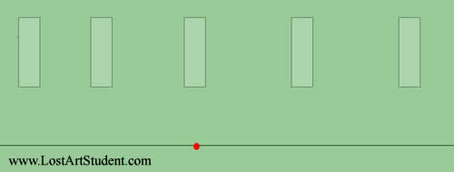 depth lesson- linear perspective- step one