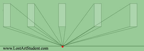 depth lesson- linear perspective- step two
