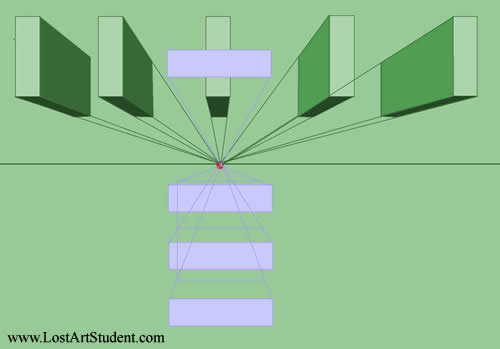 depth lesson- linear perspective- step eight
